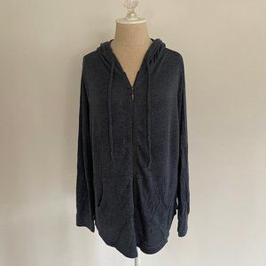 Olivia Sky Blue Lightweight Sweater Hoodie SZ L